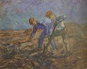 Vincent Van Gogh Two Peasants Digging (nn04) France oil painting artist